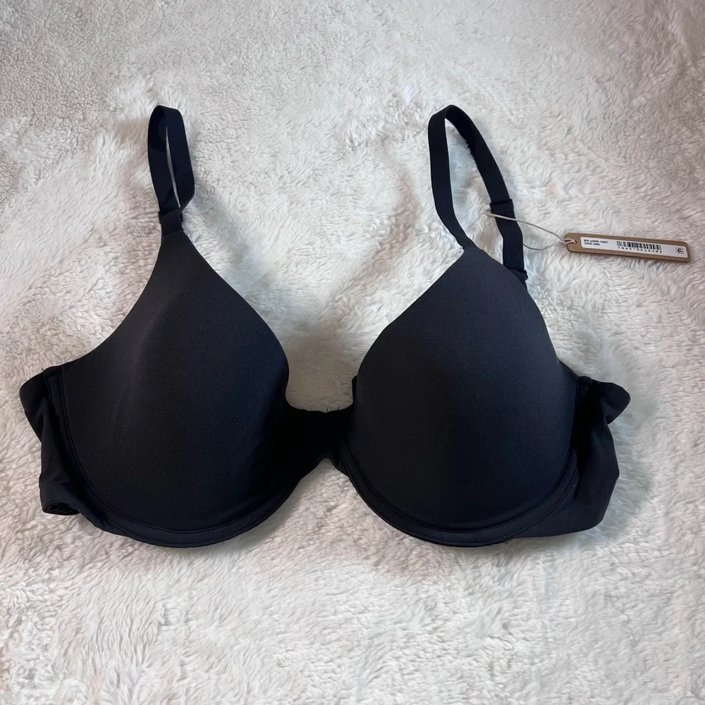 Skims Women's Onyx Underwire Bra Black BR-UWR-1997 Size 38D NWT - Picture 3 of 11